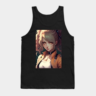 Anime Girl Cute with Blond Hair Tank Top